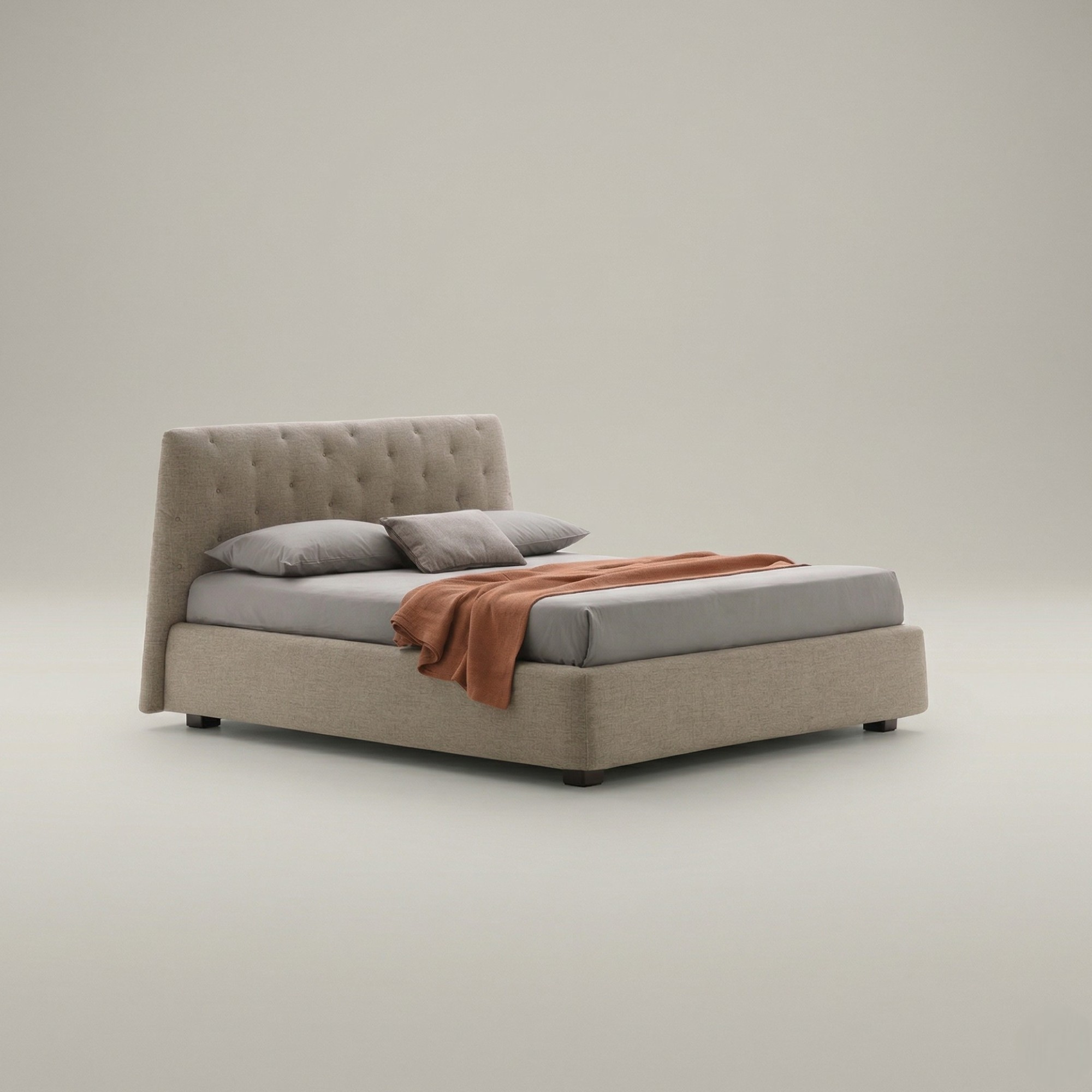 Letto Atrium LeComfort contenitore sfoderabile frontale