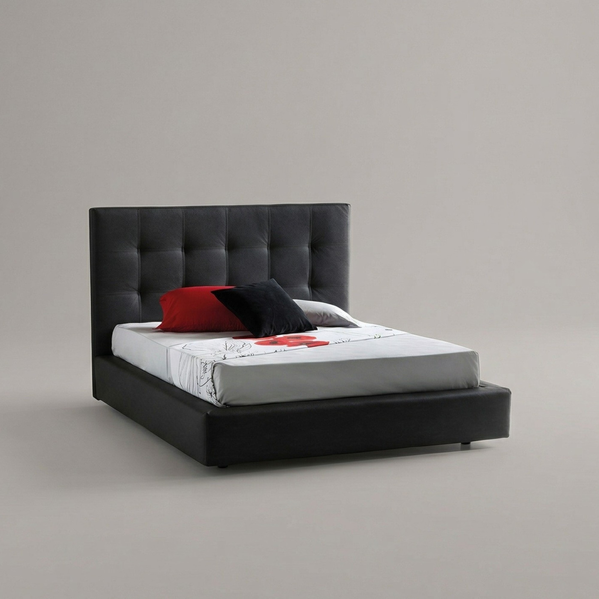 Letto contenitore Gavardo sfoderabile 13 doghe faggio frontale